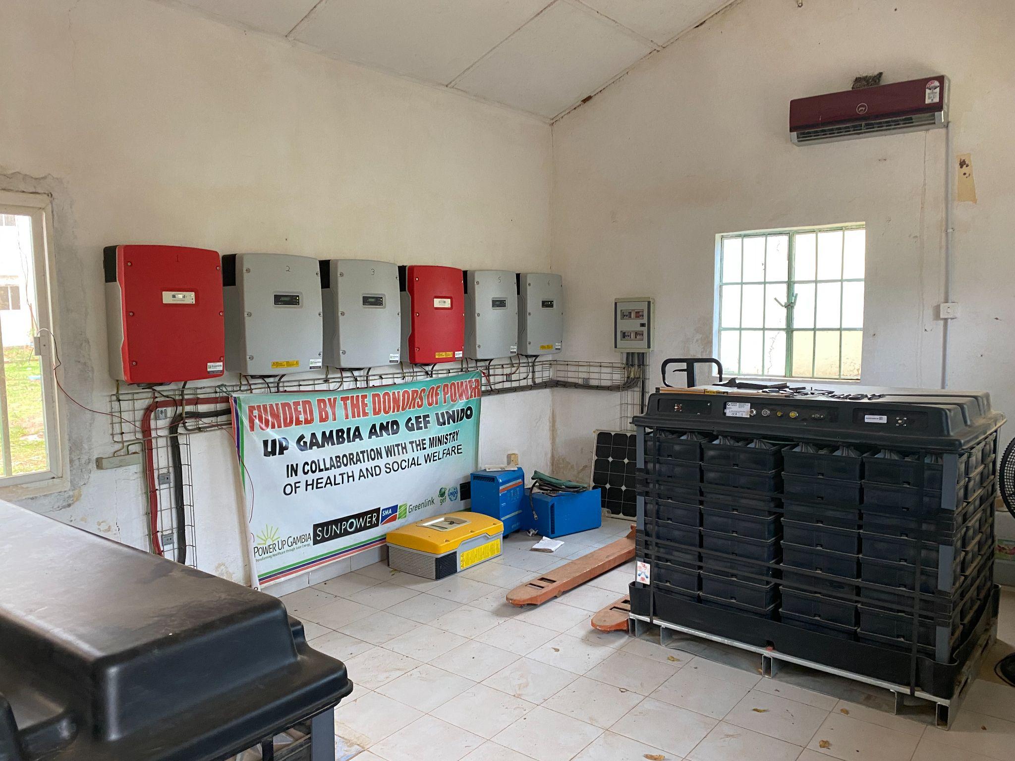 BGH solar battery and electrical room